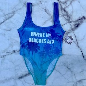 YMI Graphic One Piece Swimsuit